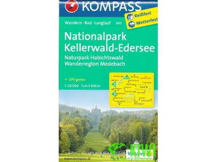 Nationalpark Kellerwald-Edersee 1:50 t. laminovaná