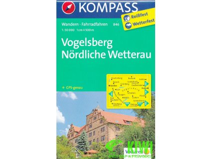 Vogelsberg Nordliche Wetterau 1:50 t. laminovaná