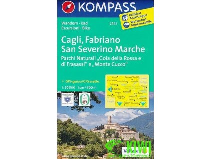 Cagli,Fabriano,San Severino Marche 1:50 t. laminovaná