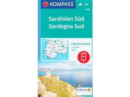 Sardinia Sud (Sardínie-jih) 1:50 t.  4 mapy