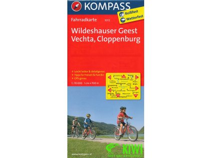 Wildeshauser Geest,Vechta 1:70 t. laminovaná