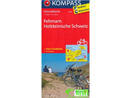 Fehmarn,Holsteinische Schweiz 1:70 t. laminovaná