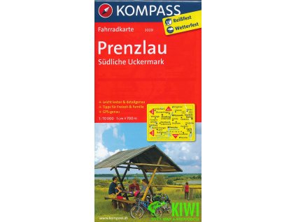 Prenzlau, Sudliche Uckermark 1:70 t. laminovaná