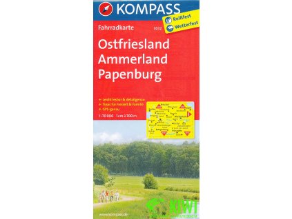 Ostfriesland,Ammerland, Papenburg 1:70 t. laminovaná