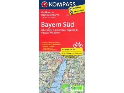 Bayern Sud (Augsburg, Munchen, Passau) 1:125 t. lamin