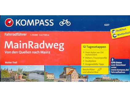 MainRadweg Von den Quellen nach Mainz 1:55 t. německ