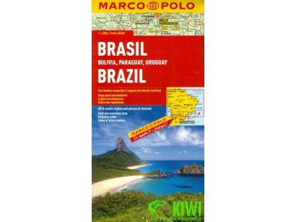 mapa Brazílie (Brazil) 1:4 mil.