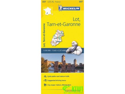 mapa Lot,Tarn-et-Garonne 1:150 t.