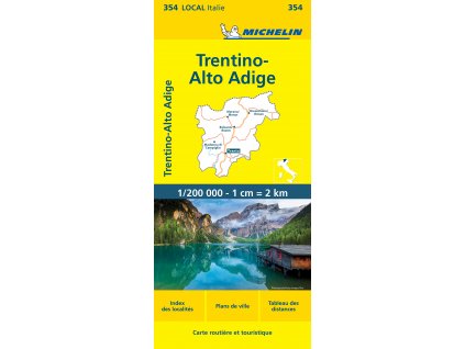 mapa Trentino-Alto Adige 1:200 t.
