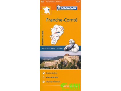 mapa Franche-Comté 1:200 t.