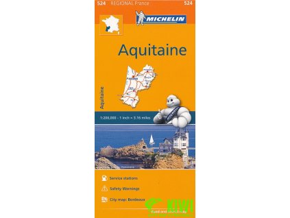 mapa Aquitaine 1:200 t.