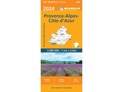mapa Provence, Alps, Cote d'Azur 1:200 t.
