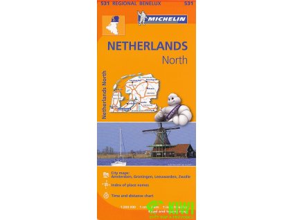 mapa Netherland north 1:200 t.+ Zwolle,Groningen