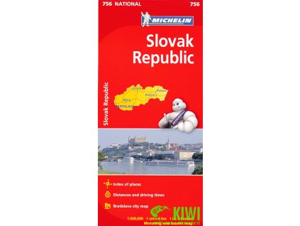mapa Slovak Republic,Slovenská republika 1:500 t.