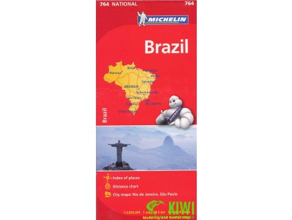 mapa Brazil 1:3,85 mil. (Michelin)