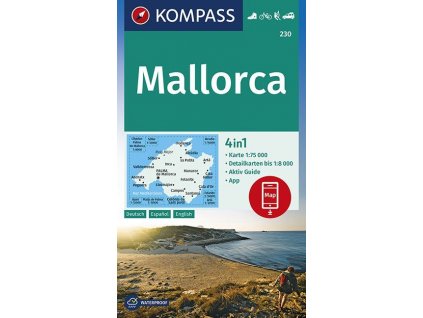 Mallorca, turistická mapa (Kompass 230)