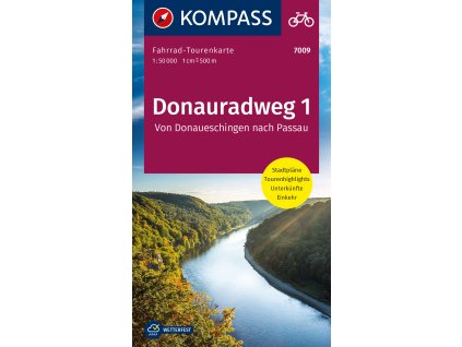Donauradweg , Dunajská cyklostezka 1 (Kompass – 7009)