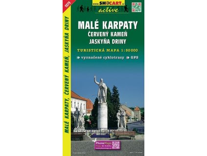 Malé Karpaty, Červ. Kameň, jaskyňa Driny - turistická mapa (shocart č.1079)