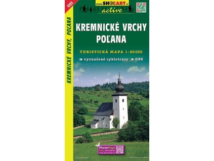 Kremnické vrchy, Poľana - turistická mapa (shocart č.1093)