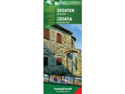 mapa Chorvatské pobřeží sever 1:200 t. voděodolná