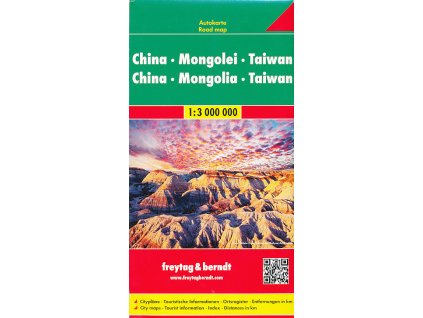mapa China,Mongolia,Taiwan 1:3 mil.