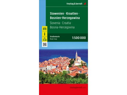 Slovinsko, Chorvatsko, Bosna a Hercegovina 1:500 t.