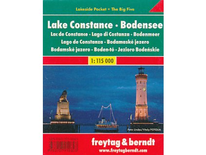 mapa Lake Constance, Bodensee 1:115 t. laminovaná