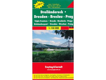 cyklomapa Dreilandereck, Dresden, Breslau 1:150 t.