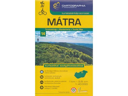 mapa Mátra 1:40 t.