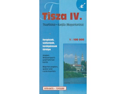 vodácká mapa Tisza IV. (Tiszafoldvár-Kanjiža) 1:100 t.