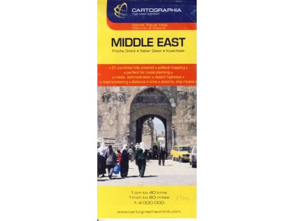 mapa Middle East 1:4 mil.