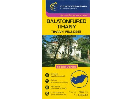 plán Balatonfured, Tihany 1:12,5 t.