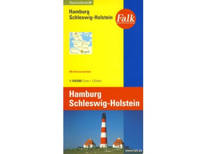 mapa Hamburg, Schleswig-Holstein 1:150 t.