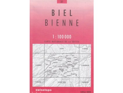 mapa Biel/Bienne  1:100 t.
