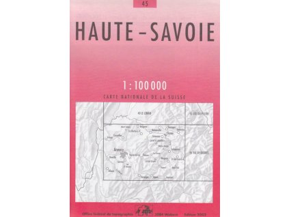 mapa Haute-Savoie  1:100 t.