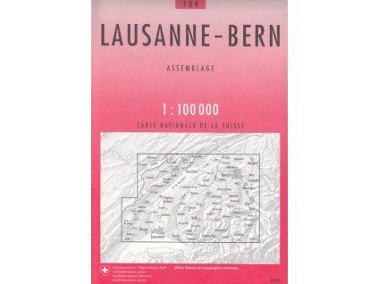 mapa Lausanne, Bern   1:100 t.
