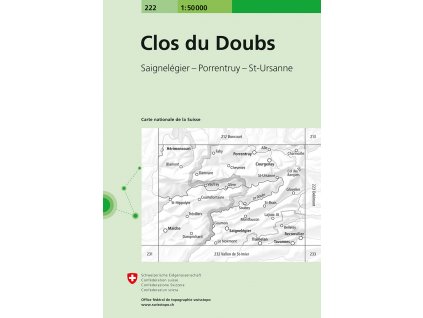 mapa Clos du Doubs 1:50 t.