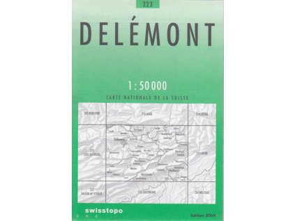 mapa Delémont 1:50 t.