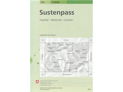 mapa Sustenpass 1:50 t.