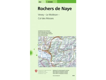 mapa Rochers de Naye 1:50 t.