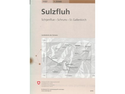 mapa Sulzfluh, Schijenflue, Schruns, St.Gallenkirch 1:25 t.
