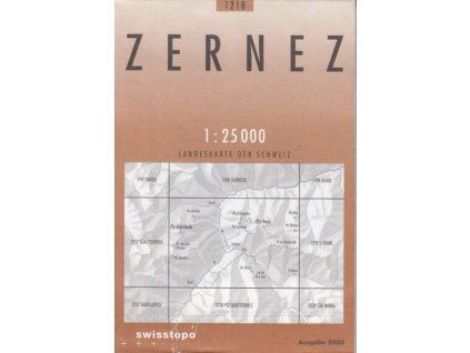 mapa Zernez 1:25 t.