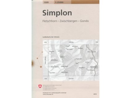 mapa Simplon (Fletschorn-Zwischbergen-Gondo)  1:25 t.