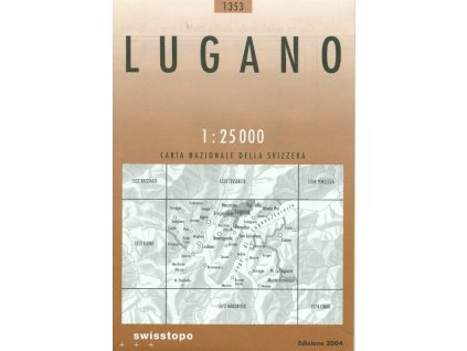mapa Lugano 1:25 t. topografická