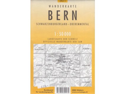 mapa SAW-Bern 1:50 t. se značkami