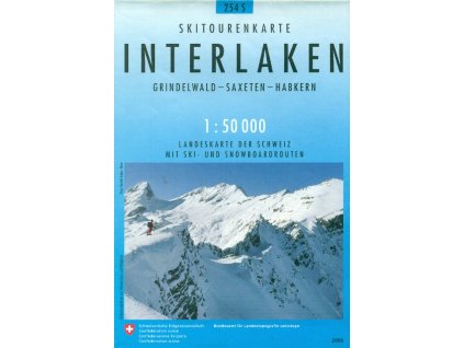 mapa zimní Interlaken 1:50 t.