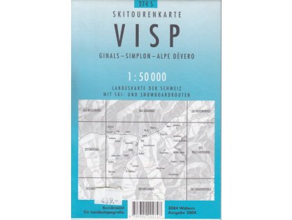 mapa zimní Visp 1:50 t.
