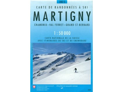 mapa zimní Martigny 1:50 t.
