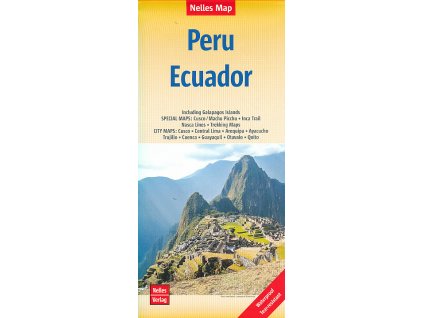 mapa Ecuador, Peru 1:2,5 mil.  voděodolná