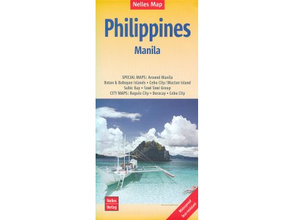 mapa Philippines (Filipíny) 1:1,5 mil./ Manila 1:17,5 t.  voděo